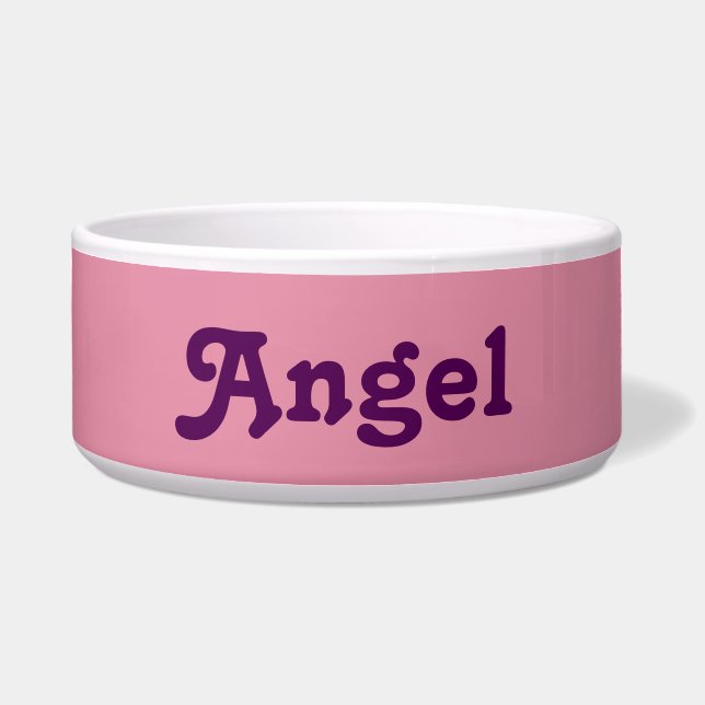 Comedero Ángel del tazón de perro (Frente)