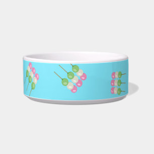 Comedero Anime Blue Pastel Dango Ceramic Pet Bowl