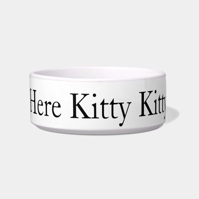Comedero Aquí Kitty Kitty Medium Pet Bowl (Frente)
