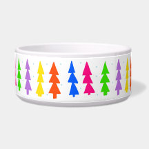 Árboles navideños de mediados de siglo multicolor