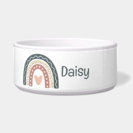 Comedero Arcoíris Bohemiano Tazón de Alimentación de Mascot