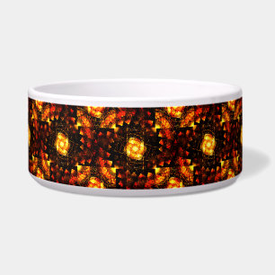 Comedero Arte abstracto elegante boho moderno dorado #506