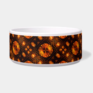 Comedero Arte abstracto elegante boho moderno dorado Patrón