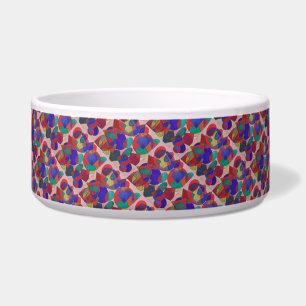 Comedero arte de diseño de vidrio tintado de mosaico