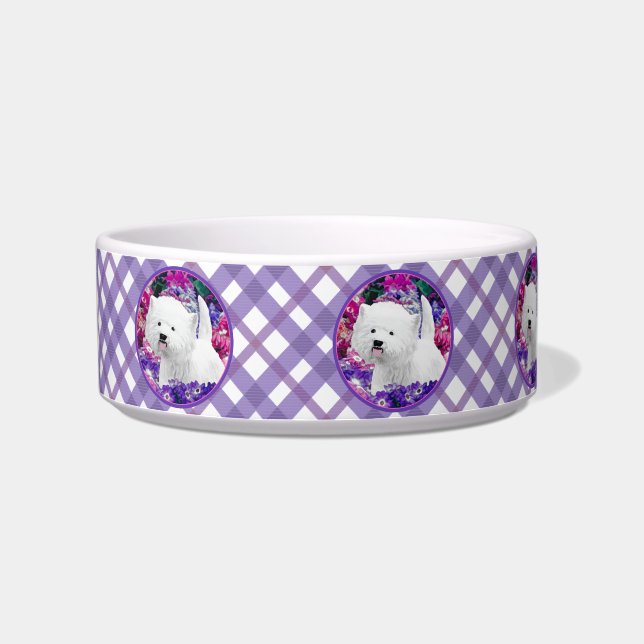 Comedero Arte de perro pintado en el territorio blanco de W (Izquierda)