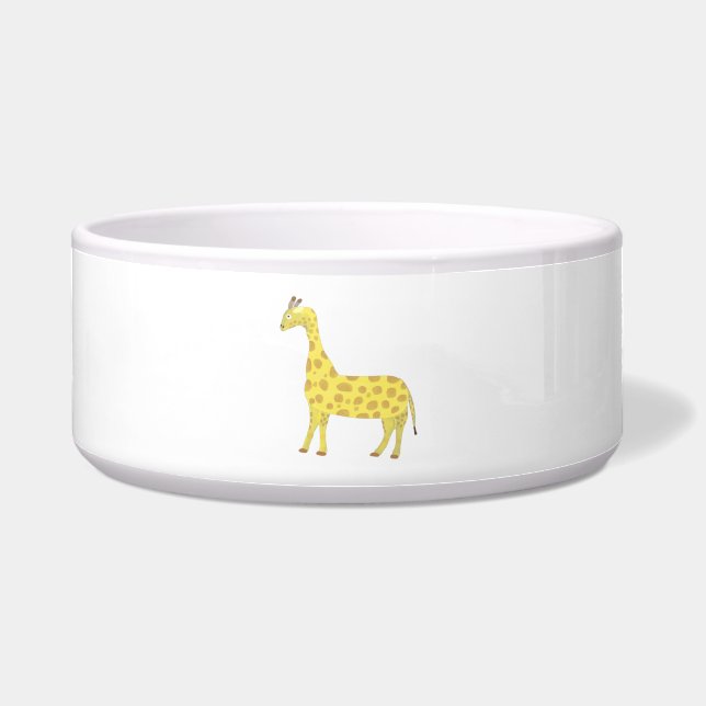 Comedero arte de pintar con girafa (Frente)