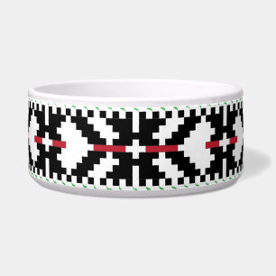 Comedero Arte folclórico masculino y blanco de la tribu let