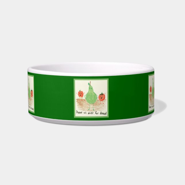 Comedero Arte infantil, verde (Frente)
