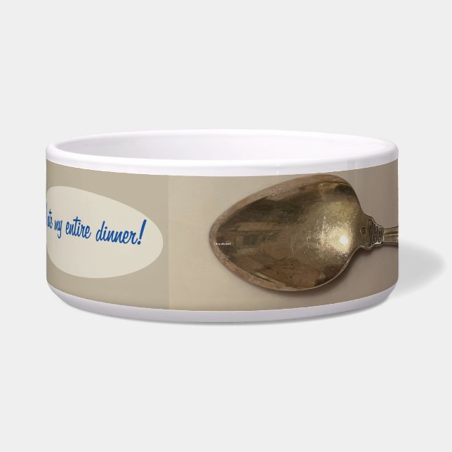 Comedero Ate My cena Dog Bowl (Frente)