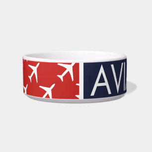 Comedero Aviación piloto de aviones Funky White