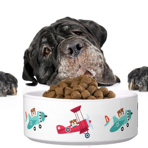 Comedero Aviones divertidos para perros, curiosos para los 