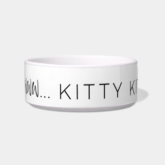 Comedero AWWW... KITTY KITTY Cat Food Bowl