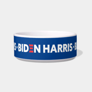 Comedero Azul de Estrellas Blancas Biden / Harris