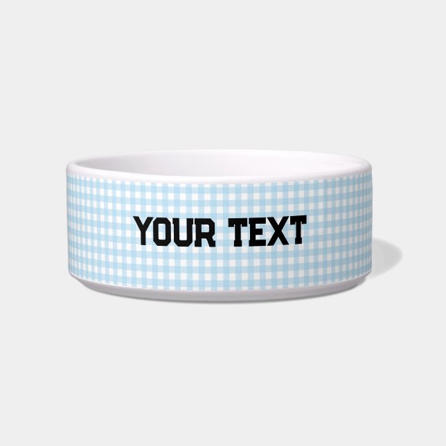 Comedero Azul y blanco (Frente)