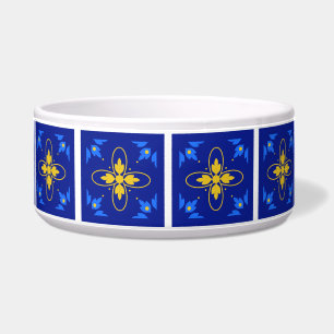 Comedero Azulejo azul y amarillo - Mug especial