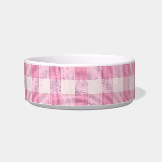 Comedero Baby Pink Gingham (Frente)