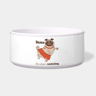 Comedero Baila como si nadie estuviera viendo Pug Girl