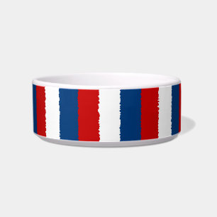 Comedero Banda roja, blanca y azul