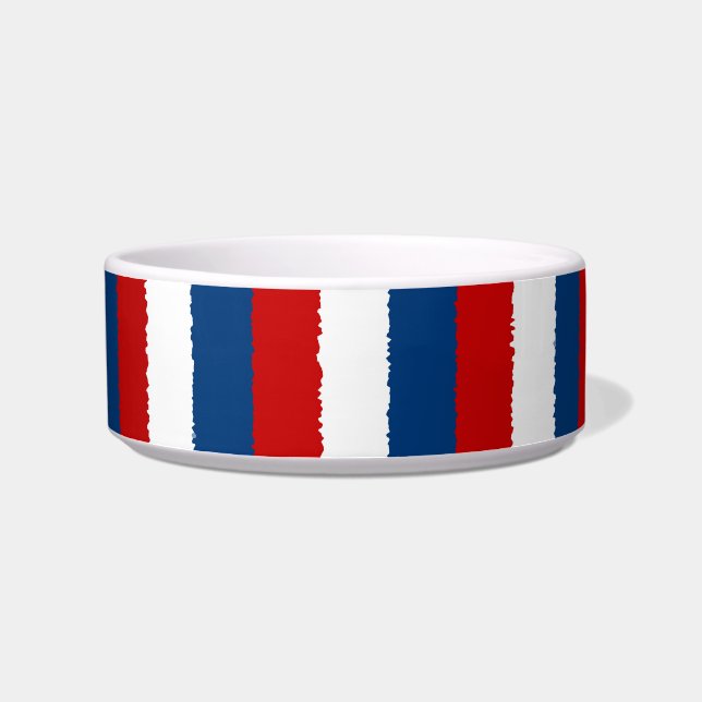 Comedero Banda roja, blanca y azul (Izquierda)