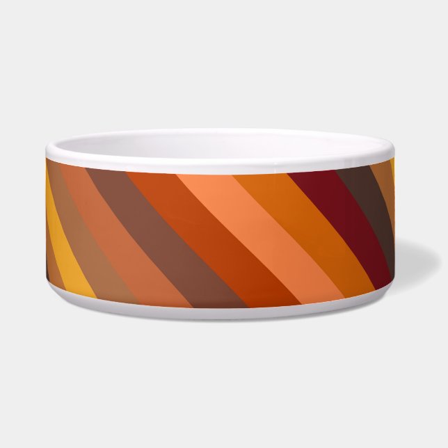 Comedero Bandas de tonos marrones y naranjas (Frente)