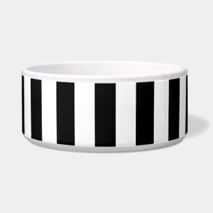 Comedero Bandas en blanco y negro, patrón a rayas, líneas