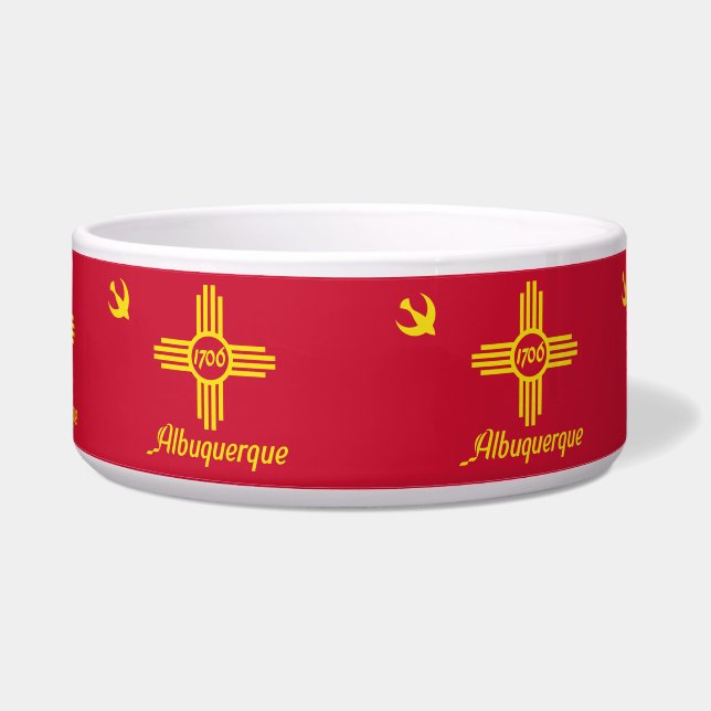 Comedero Bandera de Albuquerque, Nuevo Tazón de México (Frente)