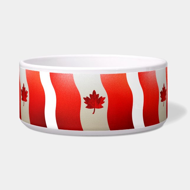 Comedero Bandera de Canadá-Cromo (Frente)