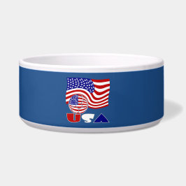 Comedero Bandera de Estados Unidos USA Balón de Fútbol Fond