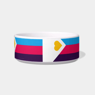 Comedero Bandera de orgullo de poliamor tricolor de Slipper