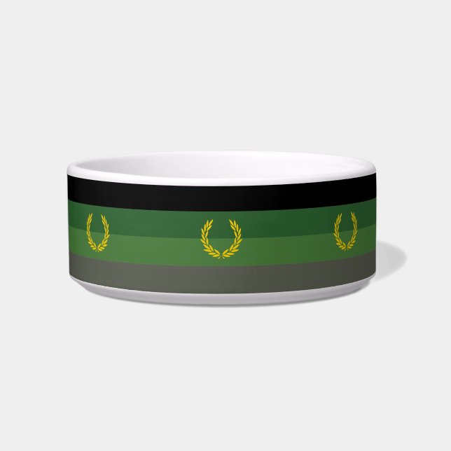 Comedero Bandera de orgullo de uniforme militar (Frente)