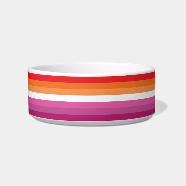 Comedero Bandera de Orgullo Lesbiano (Frente)