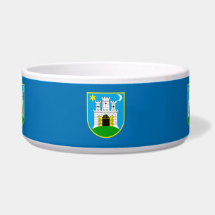 Comedero Bandera de Zagreb, tazón de Croacia