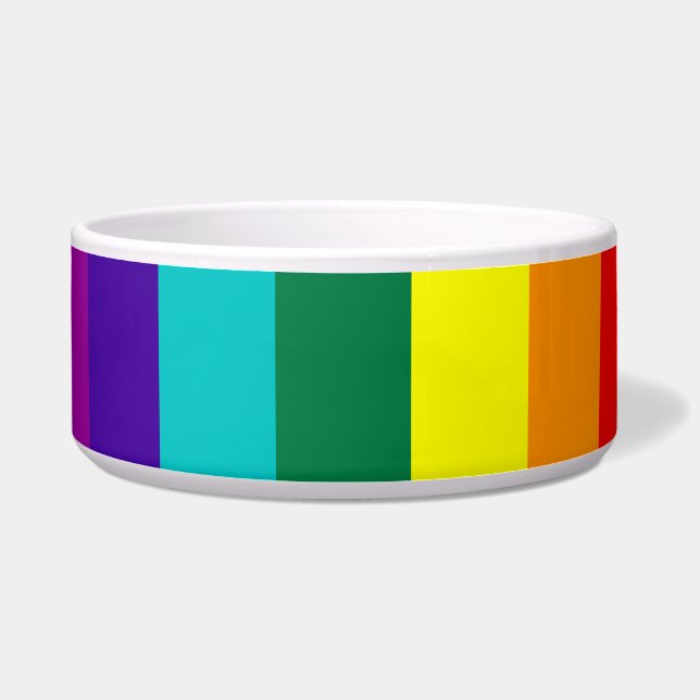Comedero Bandera del Orgullo Arcoiris de 7 bandas (Frente)