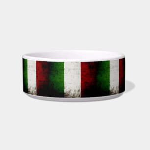 Comedero Bandera negra de Italia del Grunge