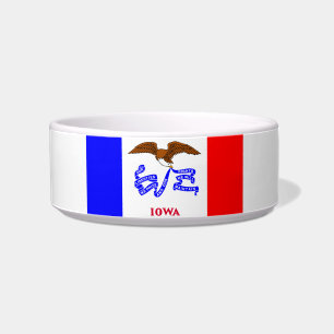 Comedero bandera-sello de Iowa