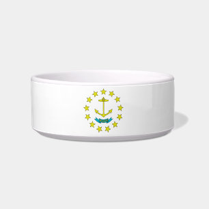 Comedero bandera-sello de Rhode Island