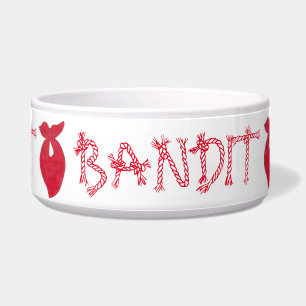 Comedero BANDIT Dog Red Bandana Kerchief Neckerchief