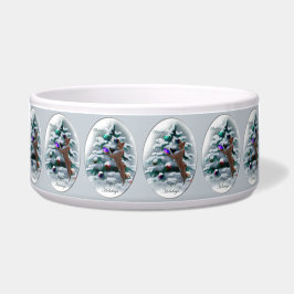 Comedero Basenji Merry Christmas