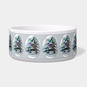 Comedero Basenji Merry Christmas