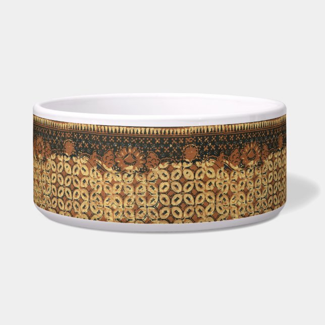 Comedero Batik Earthy Grano de Café Elegante Rústico Áspero (Frente)