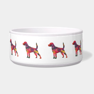 Comedero Beagle Dog Raza Geo Silhouette Multi