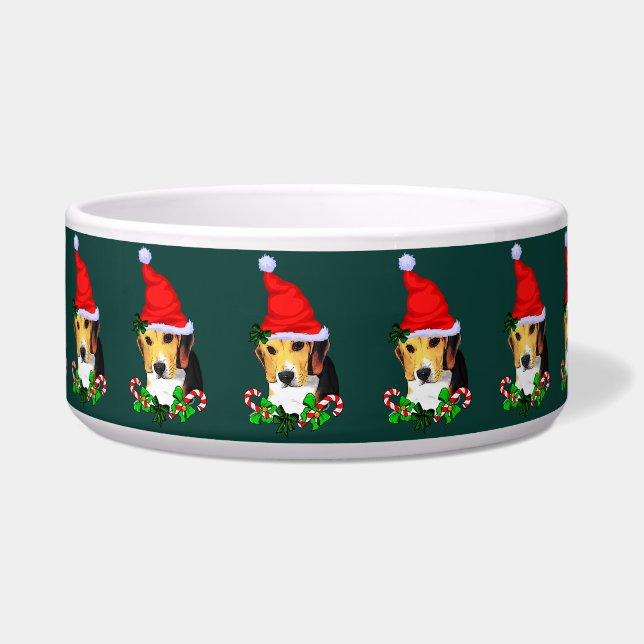 Comedero Beagle Navidades (Frente)