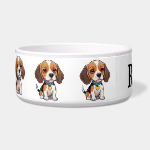 Comedero Beagle Personalizado Cute Personaliza