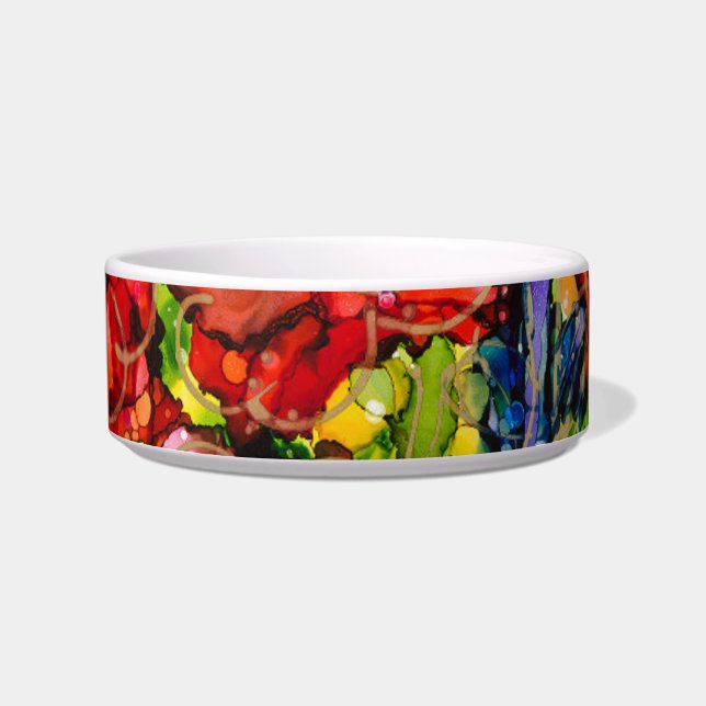 Comedero Beautifu Mascota Dish Lovitude "Hot Mess Garden" (Frente)