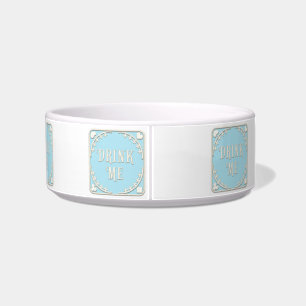 Comedero "Beba conmigo" Emblema azul de Wonderland Tea Fies