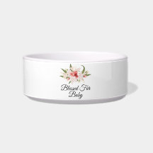 Bebé de pelaje bendito con diseño floral Comida/Ag