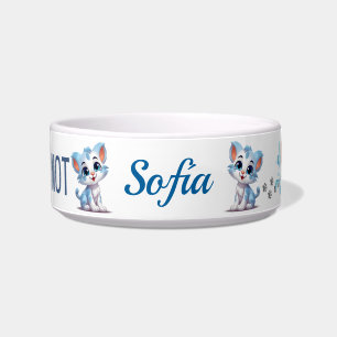 Comedero BEBER o no gato Pescado del ratón personalizado