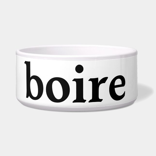 Comedero bebida en francés (Frente)