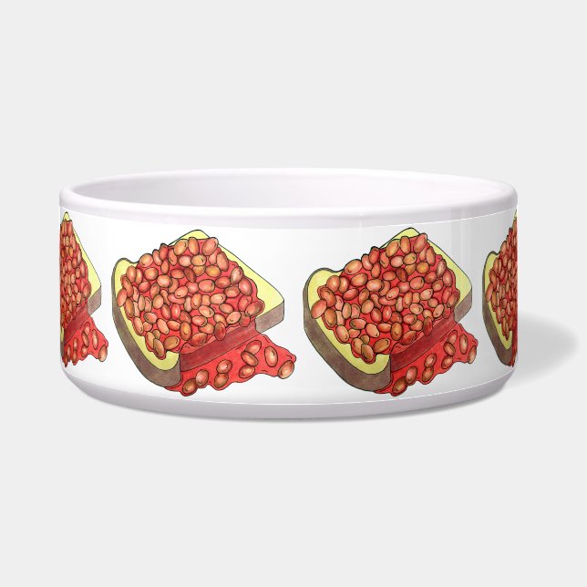 Comedero Bebidas al horno con tostadas Cocina británica (Frente)