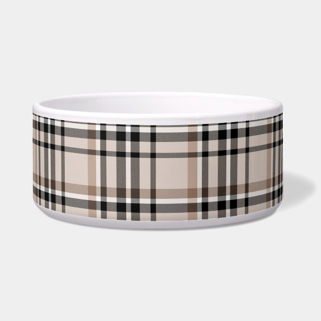 Comedero Beige Plaid (Frente)